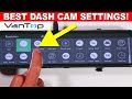 Vantop 612T Dash Cam Menu & Recommended Settings