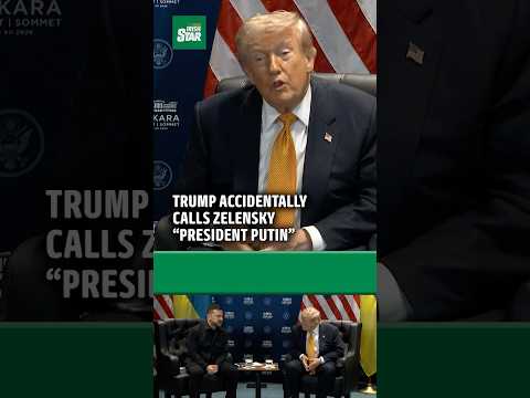 Video Trump accidentally calls Zelensky President Putin