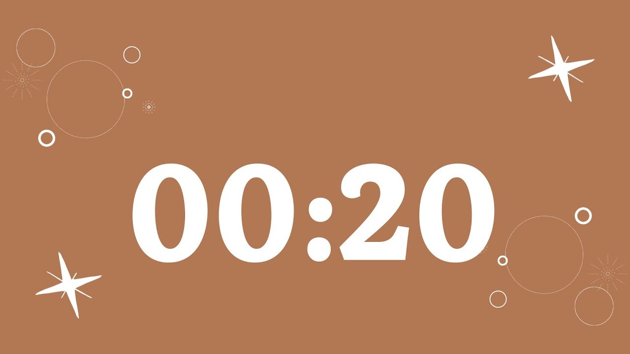 🕒 20-Second Countdown Timer No Music⏱️ | Time's Ticking! Hurry Up! ⏳Timer Galaxy