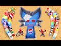 EXPERIMENT: Big Toothpaste Eruption with Incredibox Sprunki, Big Mtn Dew, Monster, Fanta vs Mentos