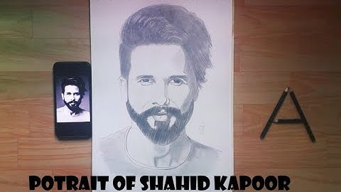 HOW TO DRAW SHAHID KAPOOR SKETCH/STEP BY STEP TUTORIAL/ #SHAHIDKAPOOR #ARTAHOLICGUY