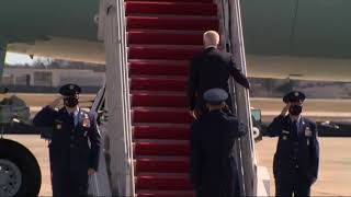 Joe Biden trips three times while boarding Air Force|Animated_World Profile