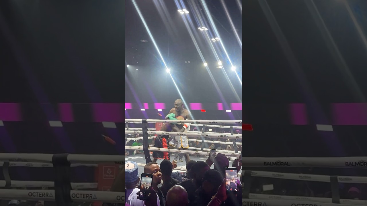 Carter Efe and Portable fight boxing match in Lagos 🇳🇬 #ytshorts #carterefe #portable #boxing