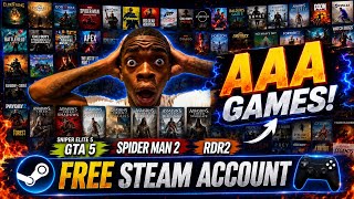 The CRAZIEST Free Steam Account Ever! (AAA TITLE GAMES) #giveaway #assasinscreed 