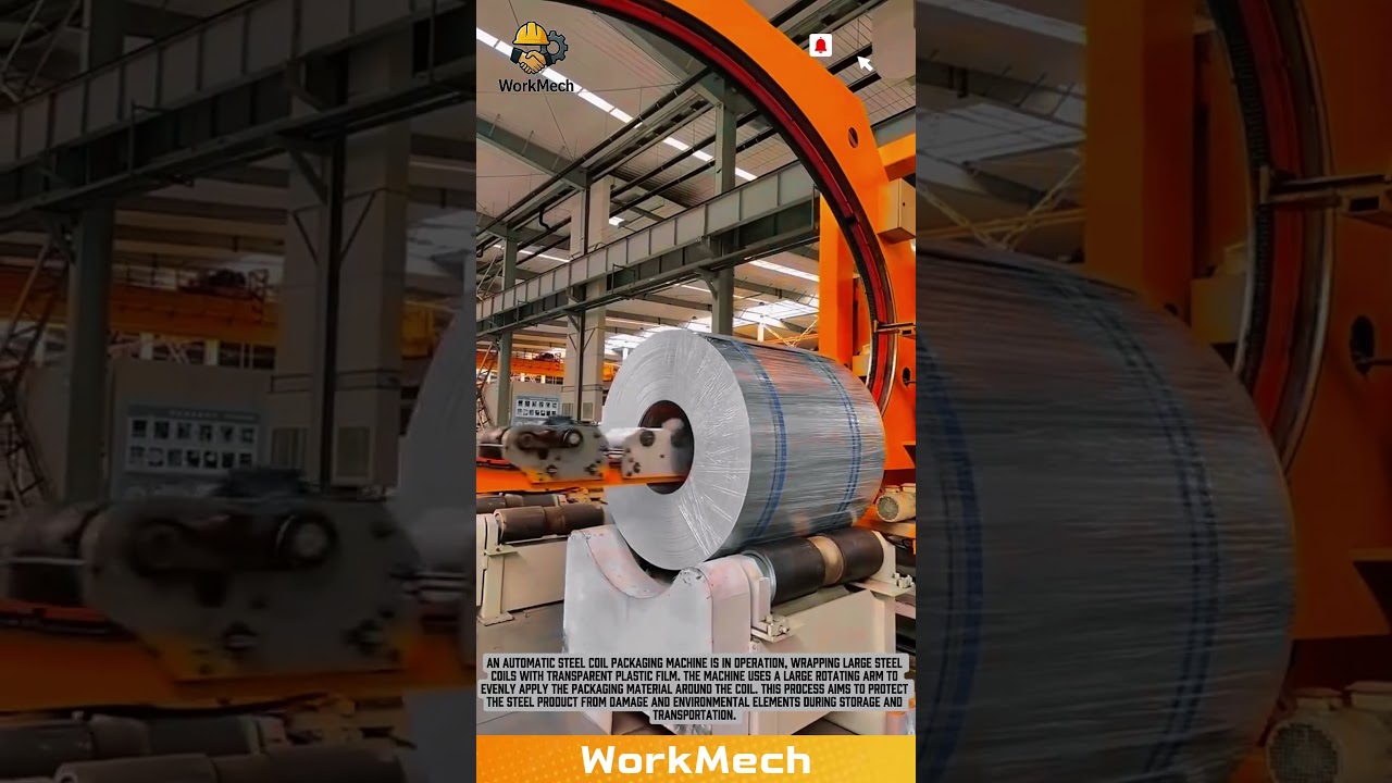 Automatic Steel Coil Packaging Process, Protecting Steel Products from Damage! 