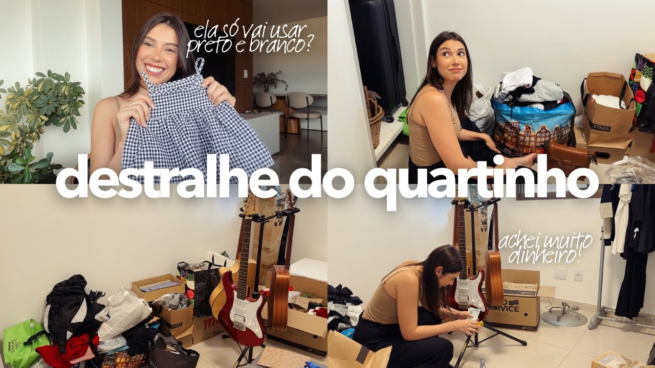 Tudo que já ganhamos para a bebê + destralhe do quarto mais bagunçado da casa!