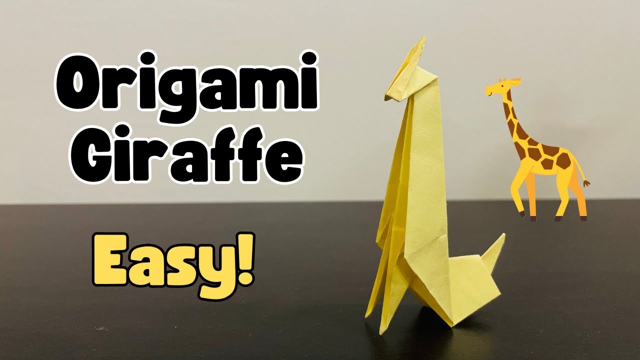 DIY Easy Origami Paper Giraffe How to Make Step by Step YouTube