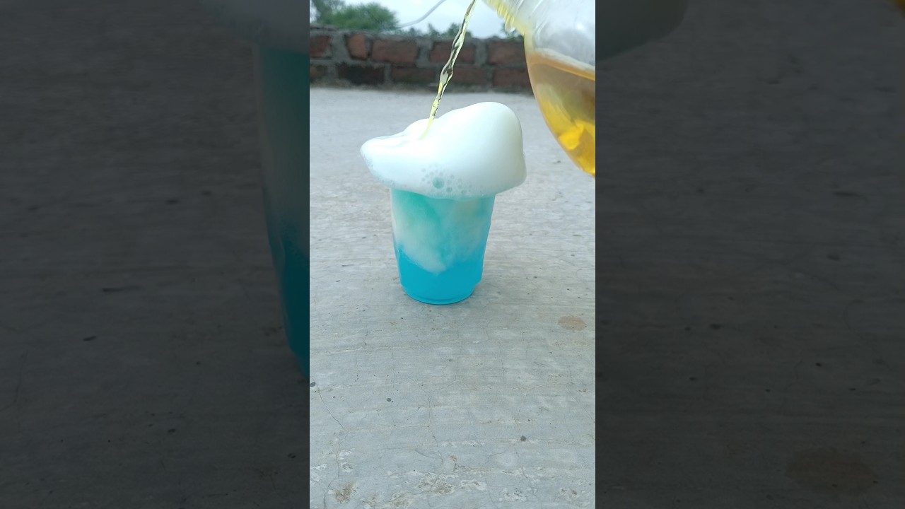 shampoo + baking soda reaction  vinegar experiment 