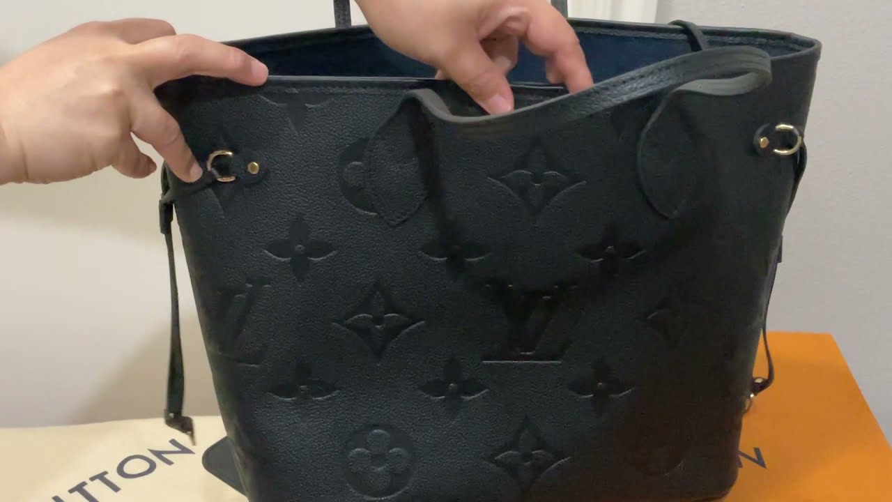 LOUIS VUITTON MONOGRAM EMPREINTE NEVERFULL MM BLACK PART 2 UNBOXING 