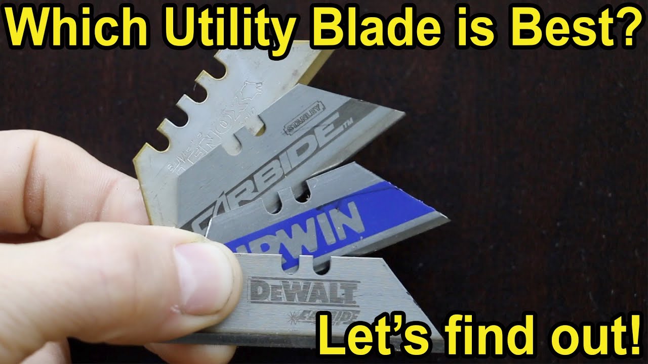 Which Utility Knife Blade Is Best? Let's find out! DeWalt, Irwin