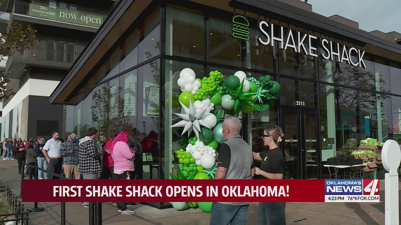 First Shake Shack opens in Oklahoma! - YouTube