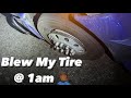 I BLEW MY STEER TIRE!!! | Owner Operator | Stuck On Side Of Road For Hours!!!!