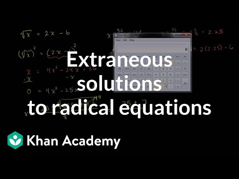 Video: Hva er å løse radikale ligninger?