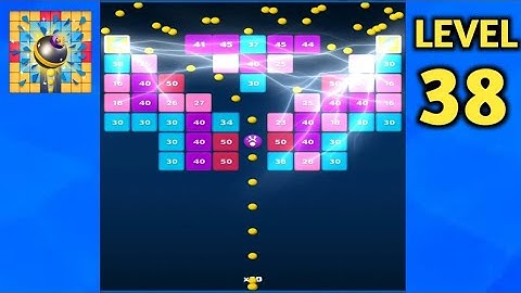 Brick Breaker - All Levels Gameplay Andriod,ios ( Level 38 ) | Game the Chain