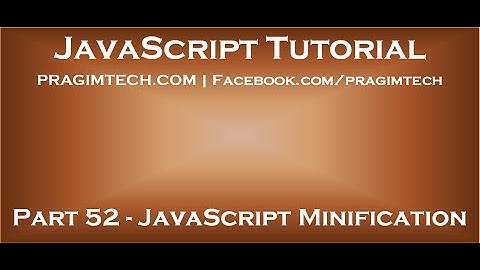JavaScript Minification