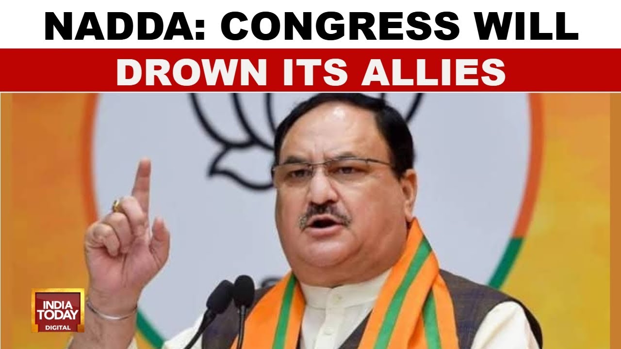 BJP Leader JP Nadda Launches Scathing Attack On Congress, Labels It 'Parasite Party' | India Today