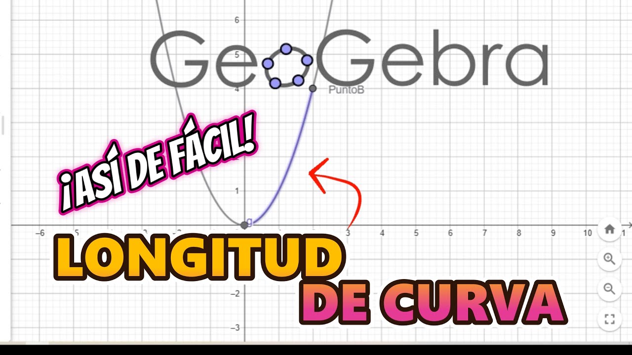 ¿Cómo sacar la LONGITUD DE UNA CURVA en GeoGebra?
