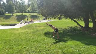 Tricking - Roundoff flash kick