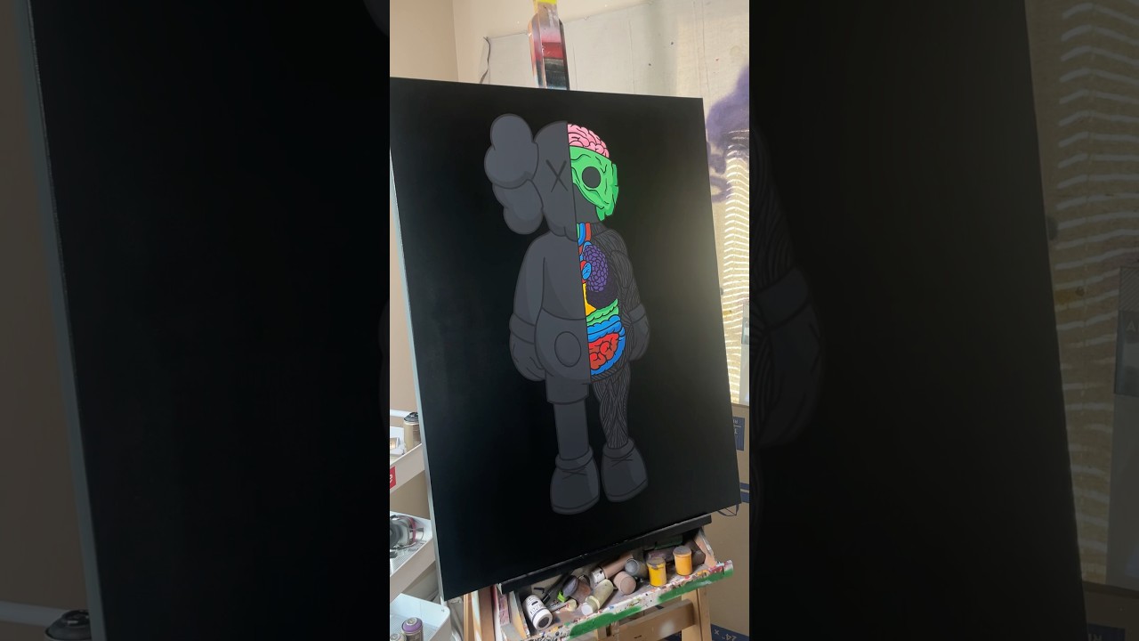 Split KAWS Painting 