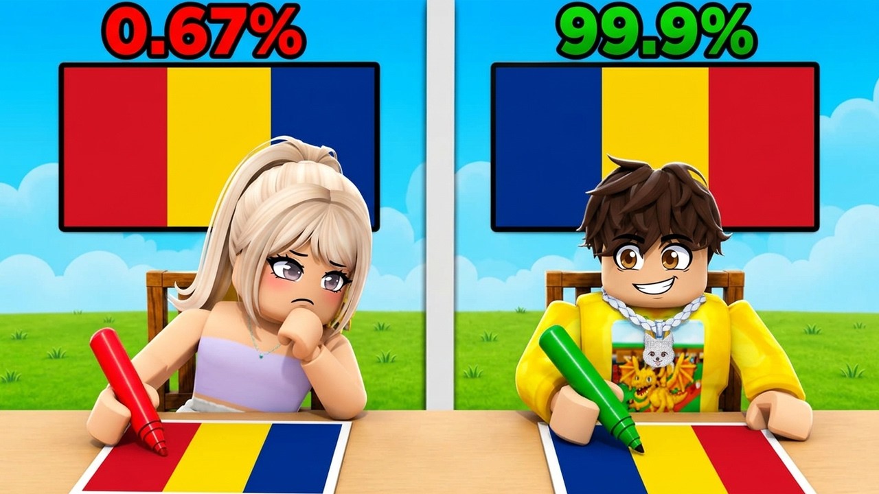 Coloreaza Steagul CORECT in Roblox...