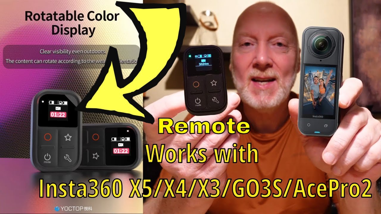 Пульт дистанционного управления Insta360 X5/X4/X3/GO3S/AcePro2 с Aliexpress.