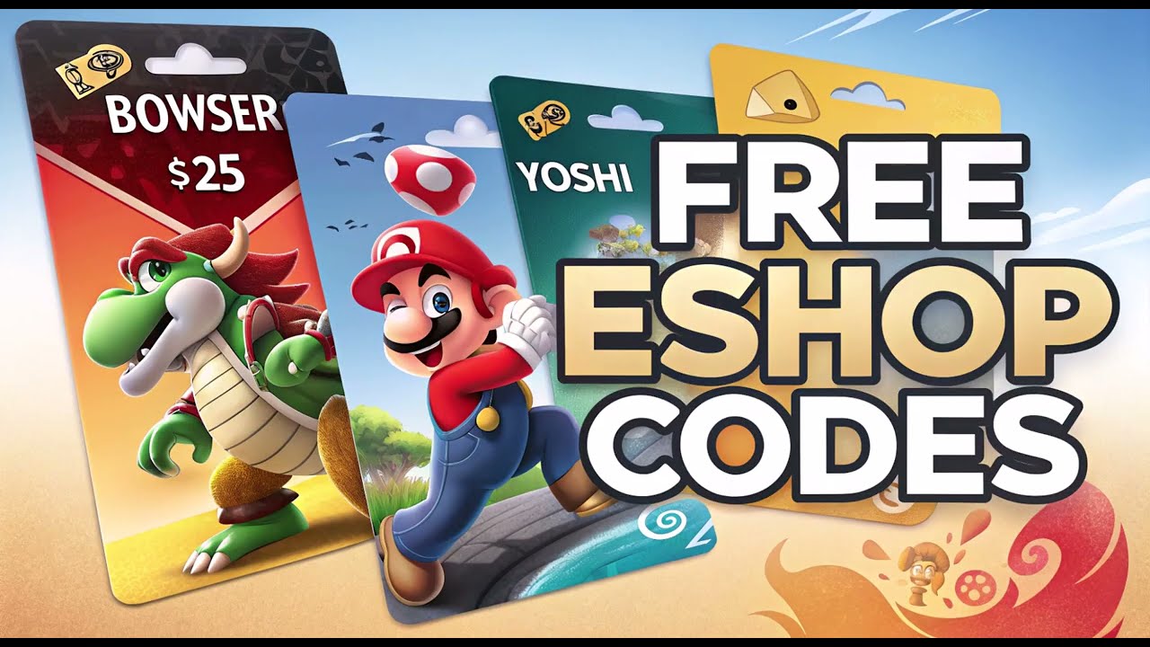 Free Nintendo eShop Gift Card Code! Best Nintendo eShop Codes for 2025!