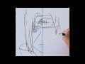 I draw itachi - pain half faces step by step (naruto)#viral #subscribe #like #share