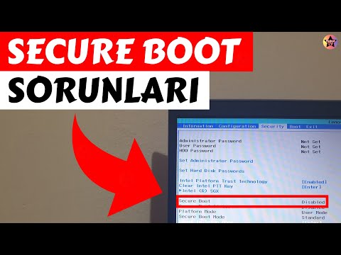 Video: Toshiba Satellite'imde güvenli önyüklemeyi nasıl devre dışı bırakırım?