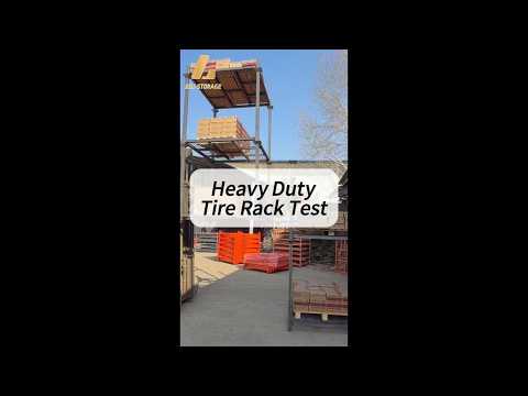 Heavy Duty Tire Rack Load Verification & High-Stack Stability Test