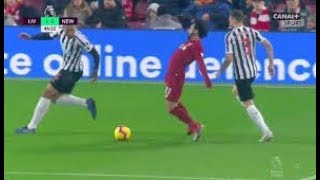 Mo Salah dives for Pen against Newcastle 4-0 screenshot 5