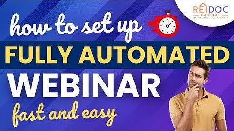 How To Setup Fully Automated Webinar | For Beginners 2023