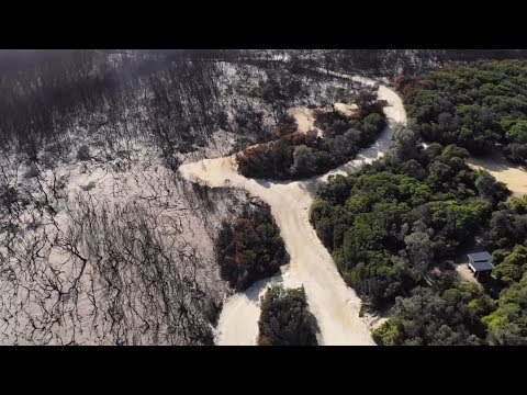 Drone footage shows how badly wildfire damaged this national park in Australia