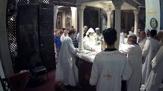 قداس اليوم الاول من الاسبوع السابع من الخمسين المقدسة من كنيسة العذراء مريم بالزيتون- 6-6-2022