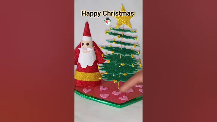 Easy gilliter Christmas tree 🎄l #trending #christmas#ytshorts #craft  @Anumartcraft-v5r
