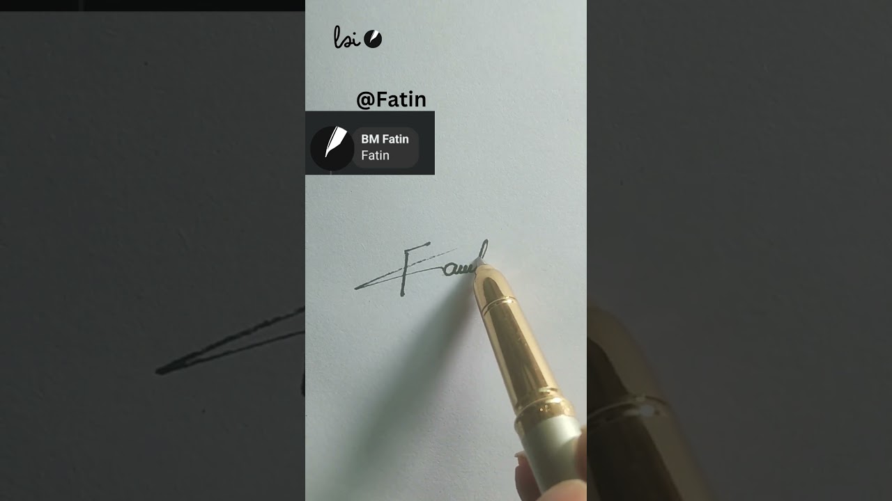 Make an easy signature style of letter F 