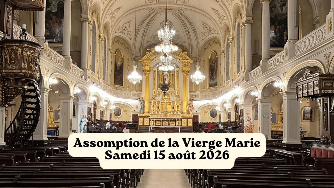 Messe de l'Assomption de la Vierge Marie - Samedi 15 août 2026