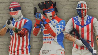 GTA V - 5 Easy Tryhard Outfits Tutorial #148 (4th of July)