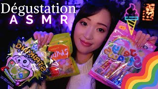 ASMR 🍿 Dégustation de sucreries asiatiques 🍭🇯🇵🇹🇼