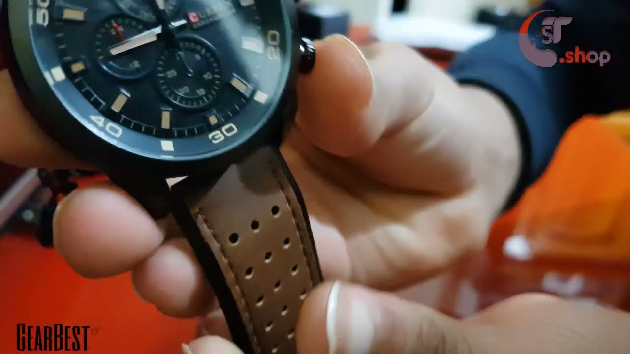 CURREN 8250 Casual Men Quartz Watch     BROWN