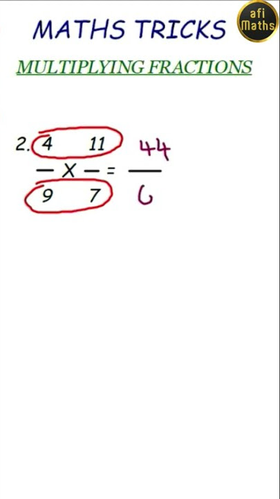 🤔How to multiply fractions?..🎉🤩AFI MATHS #shorts #ytshorts #youtubeshorts