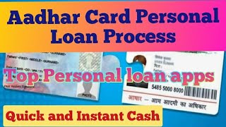 easy loan without document ,instant personal loan,aadhar card with personal loan procces