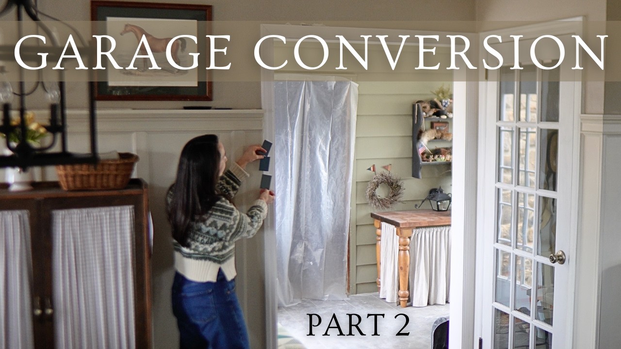 BIG House Changes + Color Drenching | Turning Our Garage Into a Bedroom PART II
