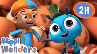 Garbage Truck | Blippi Wonders | Moonbug Kids  Play and Learn
