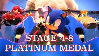 Team Sonic Racing - Stage 4-8 Pinball Highway Daredevil Platinum Medal - 2000 Points