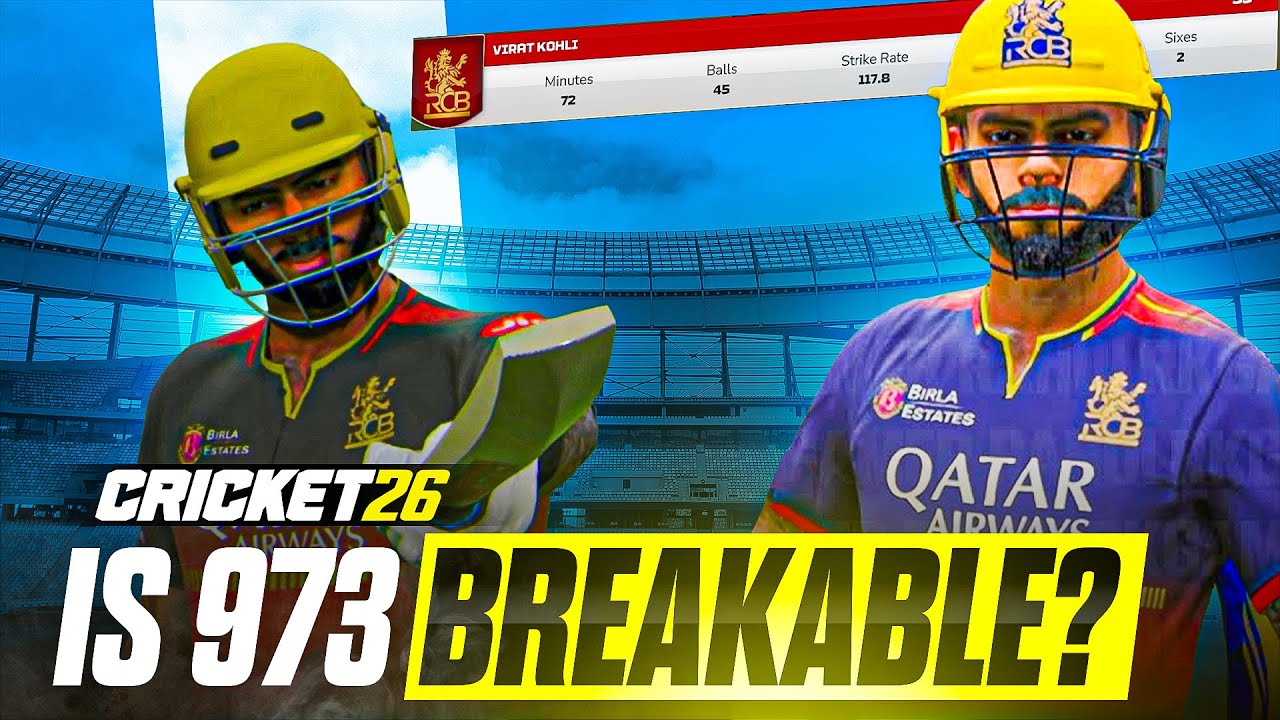Virat Kohli IPL Record: Can I Break 973 Runs in IPL SEASON? 😳 | Cricket 26 Part 1