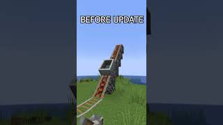 🚀  OLD MINECART 🛒 VS NEW MINECART 🛒 GAMERULE SNAPSHOT 24w33a 💥 #shorts  #minecraft