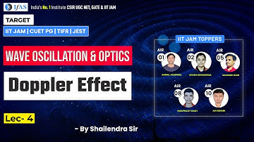 Doppler Effect | Wave oscillation and optics |  IIT JAM Physics | L-4