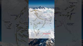 INDIA'S MOUNTAINS RANGES ⛰️ #geographythroughmaps #mappingupsc #yt #mountainranges #himalayas