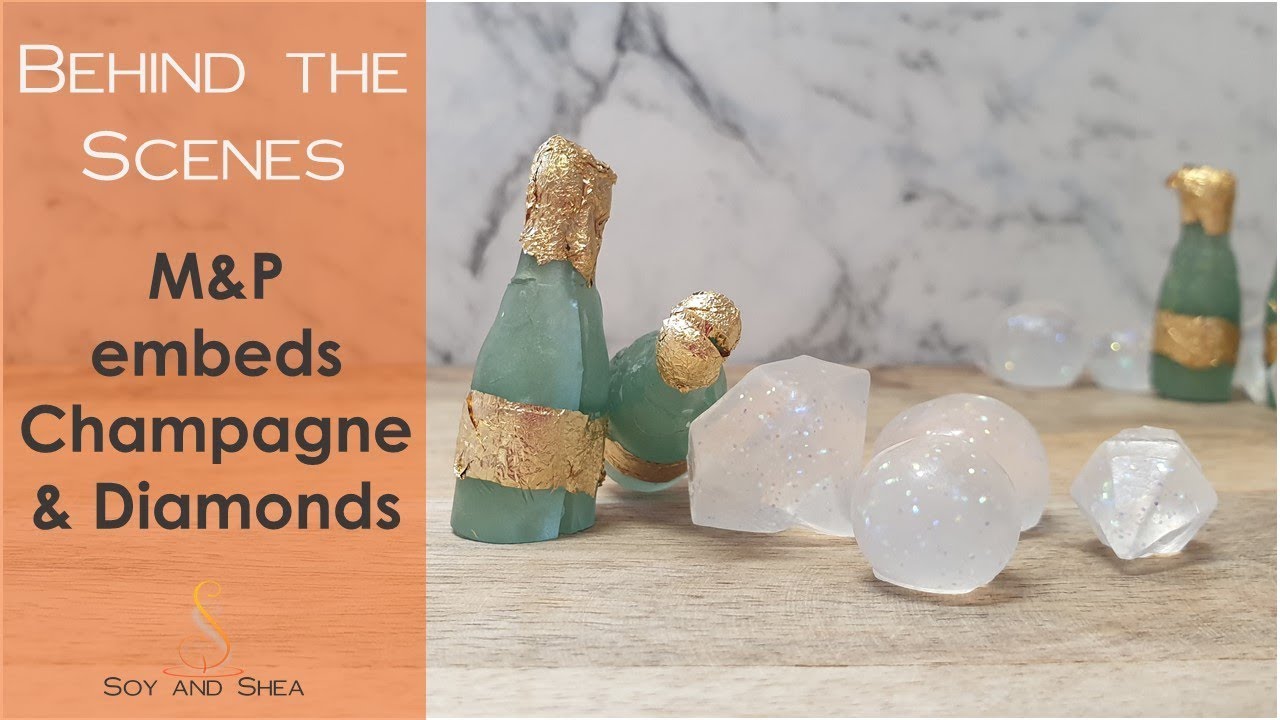 Champagne & Diamond Melt & Pour Embeds Soy and Shea YouTube