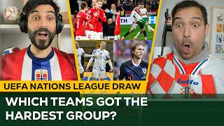 Who were the WINNERS & LOSERS from UEFA Nations League Draw? | UEFA Nations League Draw Reaction